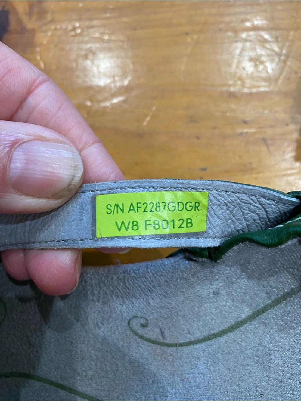 Ahnu Women's Green Crisscross Ballet Flats size 8 - Picture 5 of 7